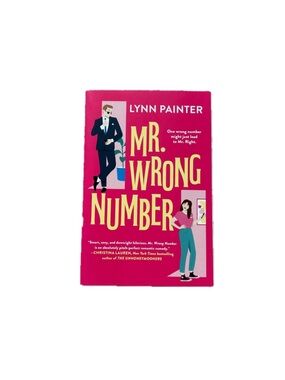 Indigo Pink & Yellow 'Mr. Wrong Number' Coffee Table Book